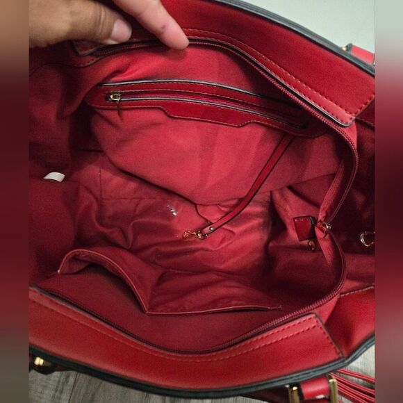 Large Diamond Design Tote Bag/shoulder Bag With Crossbody Strap - Picture 8 of 14